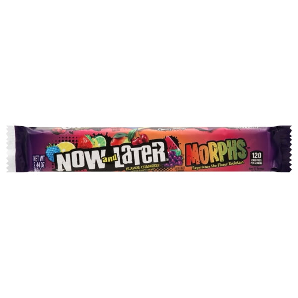 Now and Later Morphs Flavor Changers Mixed Fruit Chews - 2.44-oz. Bar