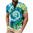 thumbnail image 2 of Zylanna Men's T-Shirts Tee, Summer Short Sleeve Crew Neck Tie Dye Fashion Tops for Mens Multicolor, 2 of 5