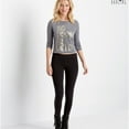 thumbnail image 2 of Aeropostale Womens As Good As Gold Graphic T-Shirt, Black, Juniors, X-Large, 2 of 2