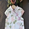 thumbnail image 6 of Fesfesfes Toddler Kids Baby Girl Outfits Clothes Embroidery Cheongsam Shirt Tops and Skirt Set Spring Saving, 6 of 9