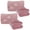 2-pack Pink, variant on BlueHills Premium Soft Travel Blanket Pillow Airplane Mini - Teal Blue