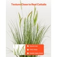 thumbnail image 3 of 2 Pack 35 Inch Artificial Cattail Grass in Pot Premium PVC Faux Greenery Plant for Indoor Outdoor Home Garden Office Decor, 3 of 6