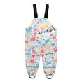 thumbnail image 1 of LSLJS Pantalon de Pluie à Bretelles pour Enfant pour Bébés Garçons Filles, Pantalon d'Eau pour Jouer, Imperméable pour Enfant, 1 of 9