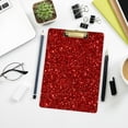 thumbnail image 6 of FMSHPON Red Glitter Clipboard Hardboard Wood Nursing Clip Board and Pull for Standard A4 Letter 13x9 inches, 6 of 7