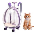 thumbnail image 2 of Perro Trolley Case Maleta Portador Equipaje Doble Cremallera 2 Secciones Gato Violeta Claro Yuyangstore Caja de la carretilla, 2 of 8