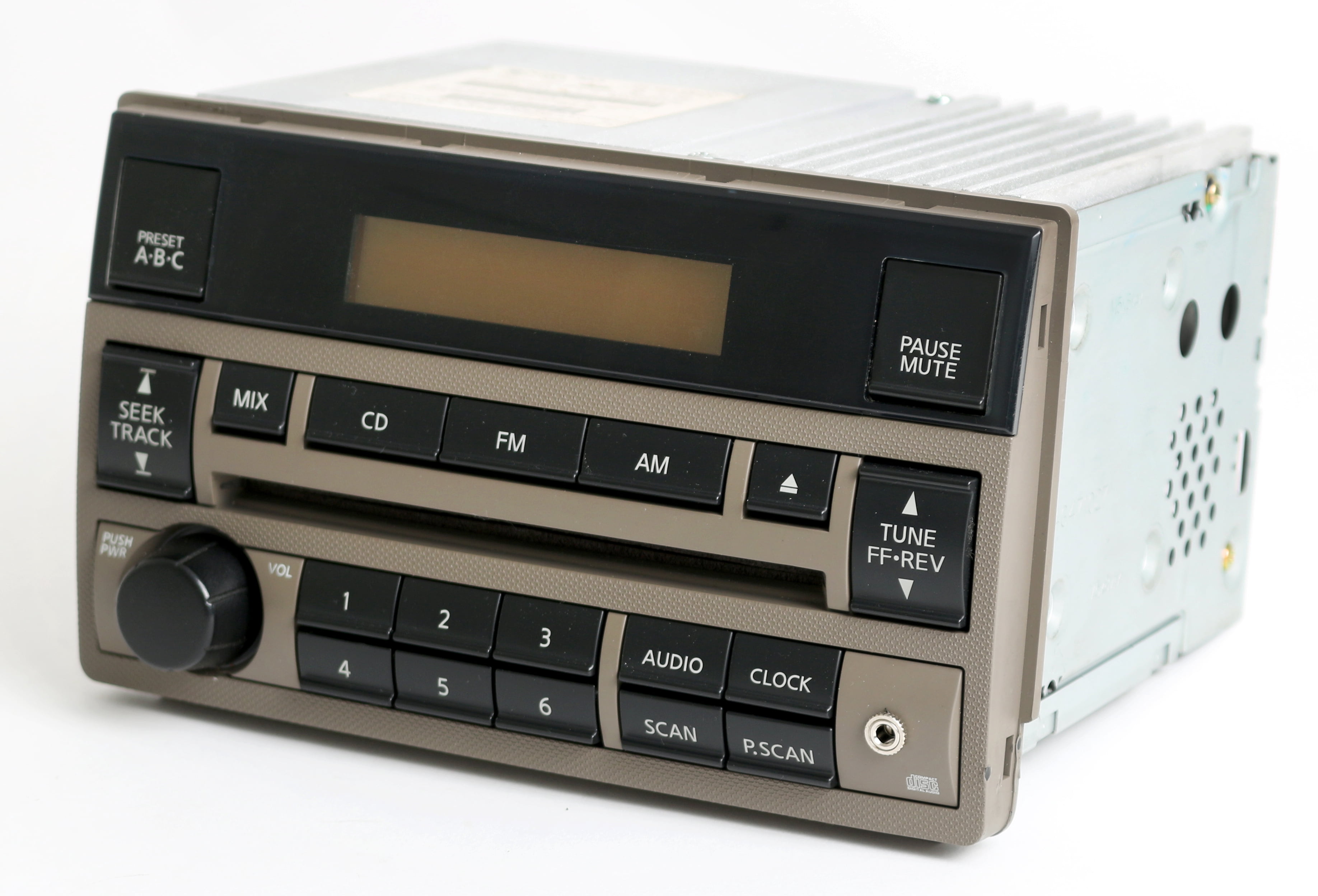 Restored Nissan Altima 2005-2006 Tan Radio AMFM CD Aux Input 28185ZB00C Standard Vol Ctrl (Refurbished)
