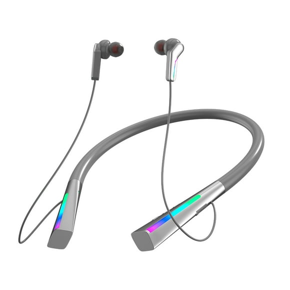 Auriculares Bluetooth, Auriculares inalámbricos, Auriculares Bluetooth de larga duración con luz RGB ambiental, Auriculares deportivos inalámbricos con Bluetooth, Auriculares Bluetooth