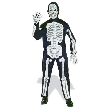 Adult Molded Bones Skeleton Costume