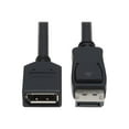 thumbnail image 3 of Tripp Lite P579-010 10 ft. Black DisplayPort Extension Cable with Latch, 4K x 2K (3840 x 2160) @ 60 Hz, HDCP 2.2 (M/F) Male to Female, 3 of 6
