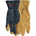 thumbnail image 2 of Ladies Leather Waterproof Garden Gloves, Medium, Assorted Colours, by MARK'S CHOICE, 2 of 2