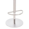 thumbnail image 3 of Armen Living Brooke Adjustable Faux Leather Bar Stool in White, 3 of 3