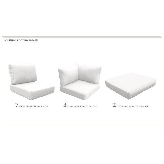 TK Classics High Back Cover Set in Sail White for LAGUNA-17b