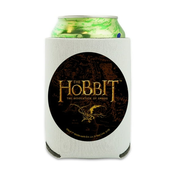 The Hobbit The Desolation of Smaug Logo Can Cooler - Drink Sleeve Hugger Collapsible Insulator - Beverage Insulated Holder
