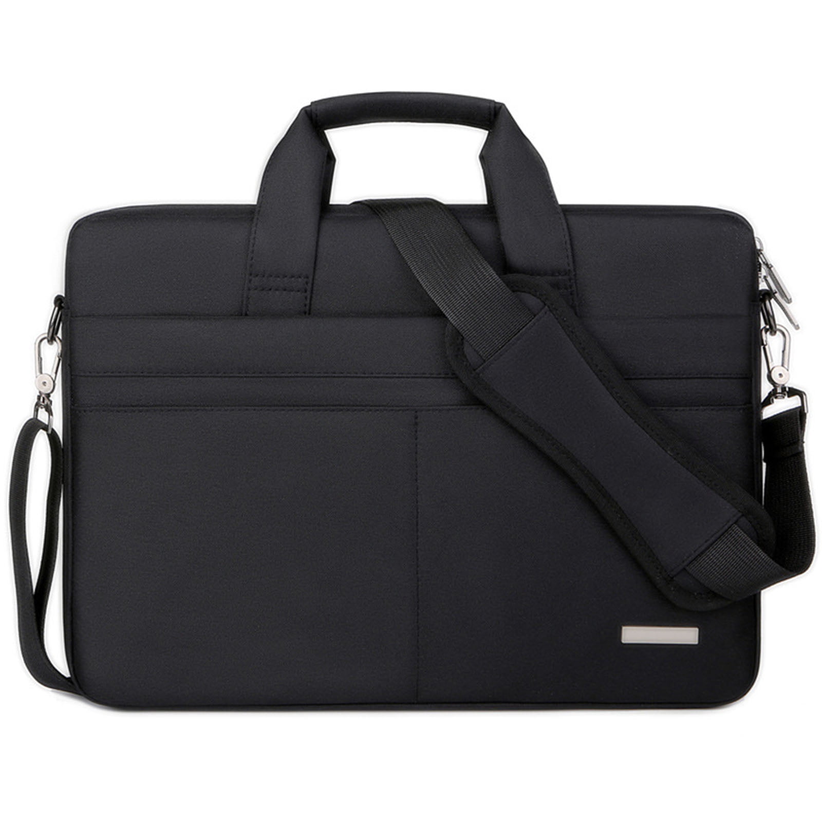 Ogetok 17.3 inch Laptop Sleeve Case Compatible Most of Notebook Computer, Briefcase with Hidden Handle Multiple Pocket Carrying Bag, Black