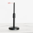 thumbnail image 1 of Adjustable Height Desktop Microphone Stand Phone Holder Mic Bracket Round Base, 1 of 9