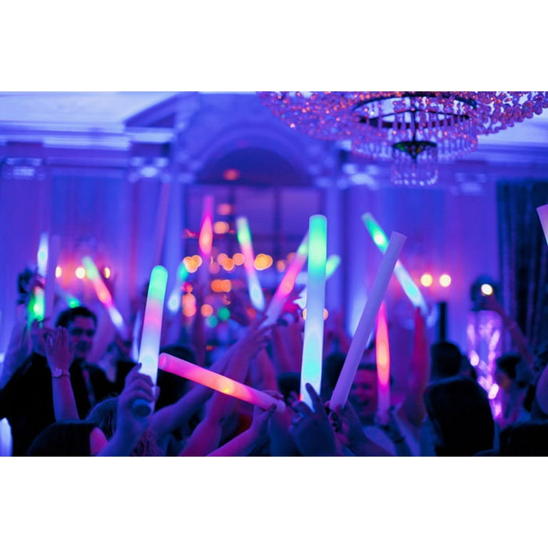 12 Pack of 18 Inch Multi Color Flashing Glow LED Foam Sticks, Wands, Batons  - 3 Modes Multi-Color - Party Flashing Light DJ Wands, Concert, Festivals,  Birthdays, Party Supplies, Weddings, Give Aways - Walmart.com
