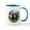 White/Blue Inside, variant on CafePress - Garden Shore 2 Black Pugs Mug - 11 oz Ceramic Mug - Novelty Coffee Tea Cup
