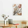 thumbnail image 3 of JRXY Owl in Fall Forest Animal Watercolor Painting Canvas Wall Art,  Design by Artist Victoria Borges 16x20 in, 3 of 5