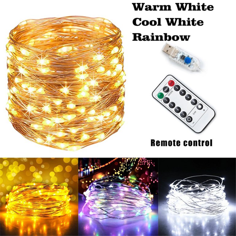 1pc 99Ft 300 LED Lights String, 18 Colors Changing RGB Fairy String Light  Plug In With 300 LED, IP68 Waterproof Multicolor Tube Light With Remotes For