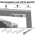 thumbnail image 3 of Cerradura electromagnética Timcorr con soportes ZL impermeable 600 libras, 3 of 8