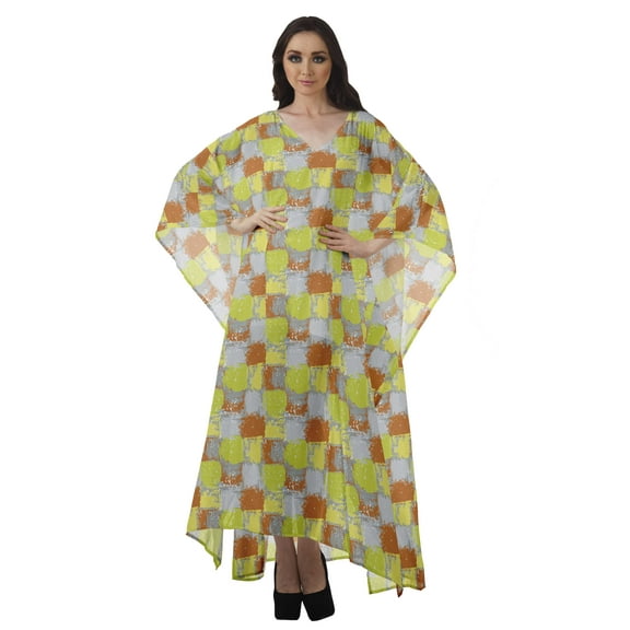 Moomaya Women's Swimsuit Cover up Caftan Swimwear Sheer Turkish Kaftans Beach Long Dress