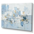 thumbnail image 2 of Designart "Reflective Tranquility In Blue And White Abstract" Abstract Collages Canvas Art Print, 2 of 7
