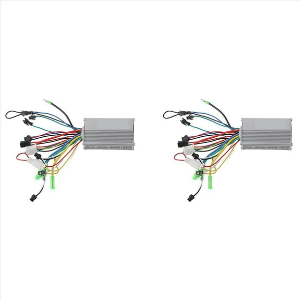 2X Controlador de Motor Eléctrico, 36V/48V 350W Controlador de Motor Brainpower para Scooter de Bicicleta Eléctrica