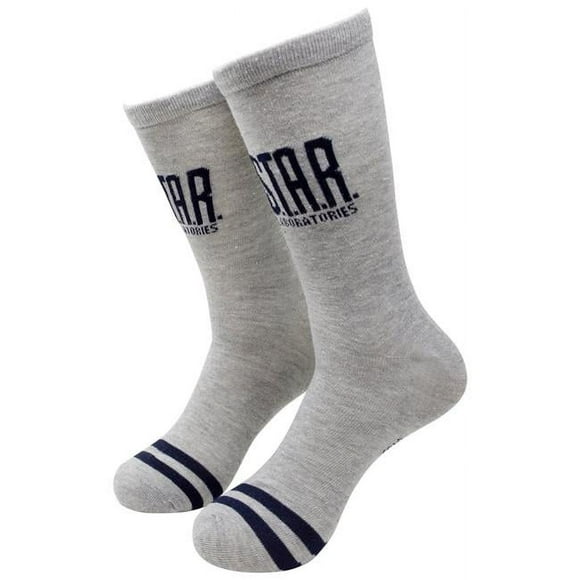 Flash 112509 Flash The S.T.A.R. Labs Grey Crew Socks