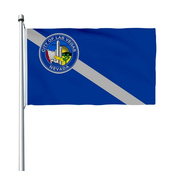 Aihccy Las Vegas, Nevada Flag with Brass Grommets Size - 3x5Ft