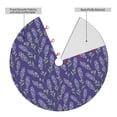 thumbnail image 2 of Sikiie Lavender Flowers 30-48 inches {designName} Print Christmas Tree Skirt Snowman Xmas Tree Skirt with Edge Christmas Decorations for Holiday Party36", 2 of 7