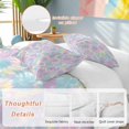 thumbnail image 2 of 3 Piece Blue Yellow Pink Duvet Cover Set California King,Microfiber Comforter/Quilt Cover with Corner Ties and 2 Pillowcases,Modern Abstract Art Watercolor All Season Soft Bedding with Zipper Closure, 2 of 8