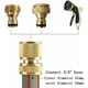 thumbnail image 4 of Conector de riego de latón de 19 mm (3/4 "), conectores de montaje rápido para manguera de riego de jardín (2 unidades), 4 of 5