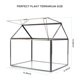 thumbnail image 5 of Terrario de vidrio para plantas YIMORENCE en forma de casa en V con tapa abatible, 5 of 7