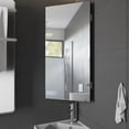 thumbnail image 4 of Eclife 24" Corner Medicine Cabinet with Mirror, Space-Saving, 1 Door, Triple Shelf, 4 of 9
