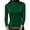 Green, variant on Long Sleeve Tops, Women's Close Fitting Solid Color Round Neck Stand Up Collar Top Base Shirt T-shirt With Velvet Base Long Sleeved Round Neck Top/shirt, Fall Clothes