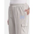 thumbnail image 4 of No Boundaries Washed Cargo Sweatpants, 29.5'' Inseam, Women's and Women's Plus XXS-4X, 4 of 5
