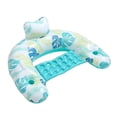 thumbnail image 3 of Silla flotante inflable para piscina CUTICAT tumbona con portavasos azul, 3 of 8