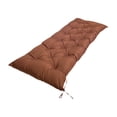 thumbnail image 4 of Garden Bench Cushion Loveseat Banco de la almohadilla de la almohadilla de la almohadilla, con corbatas, almohadilla de cojín de asiento rectángulo Marrón, 4 of 8