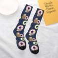 thumbnail image 5 of Cauagu Sloth with Donuts Print Women's Men's Ankle Socks 1-pack Casual Athletic Socks for Unisex Adult Moisture-Wicking Socks for Daily Wear/Running/Sport, 5 of 8