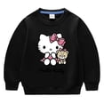 thumbnail image 3 of Hello Kitty ropa para niños estampado de dibujos animados niñas dulce cuello redondo manga larga Sudadera con capucha suéter bebé estudiante Casual Top de algodón, 3 of 5