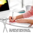 thumbnail image 6 of Qianfeng 6 Pcs Glitter Pens with Rhinestone for Wedding Favors, Black Ink Ballpoint Pen 1.0mm Point, 6 of 11