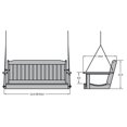 thumbnail image 2 of highwoodÂ® Eco-Friendly Recycled Plastic Lehigh Porch Swing, 4', 2 of 2