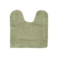 thumbnail image 2 of Better Trends 20" x 20" U-Shape Toilet Rug, 100% Cotton Soft Reversible Tufted Bathroom Rug, Contour Mat, Water Absorbent, Machine Washable, Toilet Base Rug (Sage) Edge Collection, 2 of 4