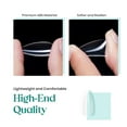 thumbnail image 5 of Gel Nail Kit Soft Gel Nail Tips, 500Pcs Medium Almond Pre-shaped Clear Full Cover False Nails for Gel Art Polish, Soak Off Easy Nail Extensions Acrylic Nails False Press on Nail Tips, 5 of 14