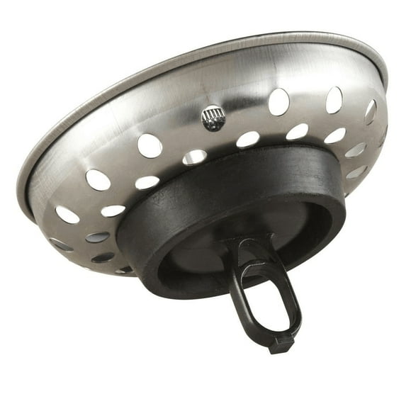 Sink Basket Strainer - with Teardrop Clip, Stainless Steel