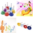 thumbnail image 2 of Handbell Handbell Hand Bell 8-Note Metal Colorful Kid Children Musical Toy Percussion Instrument, 2 of 7