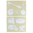 thumbnail image 2 of Cheese Stencils-2 Pc Set - 14 Mil Mylar, 2 of 2