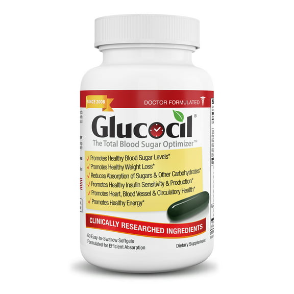 Glucocil 15-Day Supply 60CT – Premium Blood Sugar Support – 2  Million Sold – Since 2008