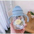 thumbnail image 6 of Outdoor 350 ML Cute Cartoon Travel Water Cup Drinking Bottles Straw Drinkware Water Bottle YELLOW, 6 of 7