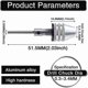 thumbnail image 2 of Keyless Mini 3-jaw Chuck Screwdriver Adapter with Quick Change 2.35mm Round Shank Cylindrical Shank 0.3-3.4mm Drill Bits Countersinks for Micro-produc, 2 of 5